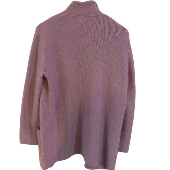 J crew wool blend cardigan blazer purplish pink pockets one button medium - Picture 4 of 5